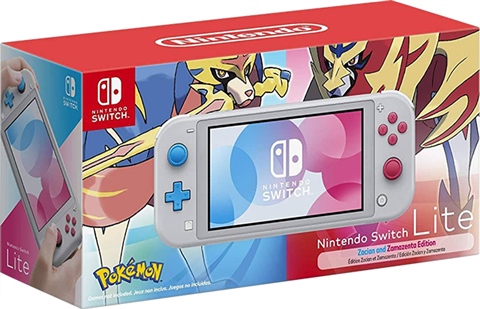 Nintendo Switch Lite Console, 32GB Zacian & Zamazenta Grey, Boxed